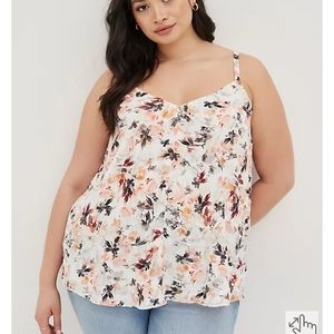 Torrid Floral Sophie Swing Cami Size 1 NWT